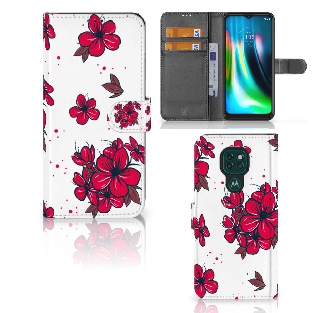 Motorola Moto G9 Play | E7 Plus Hoesje Blossom Red