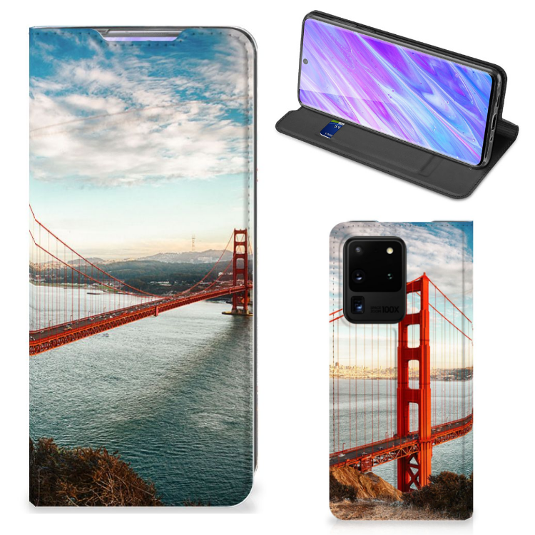 Samsung Galaxy S20 Ultra Book Cover Golden Gate Bridge - B2C Telecom