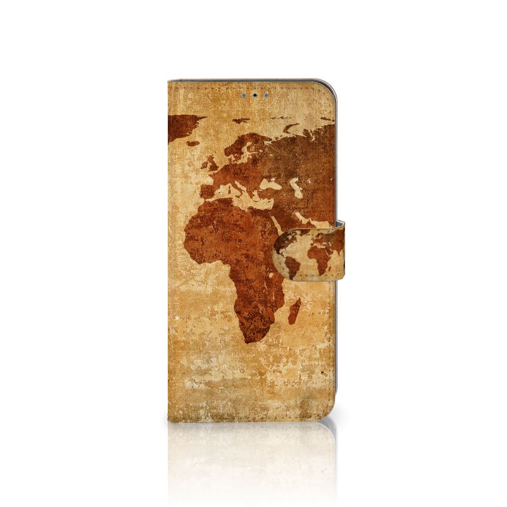 Samsung Galaxy A03s Flip Cover Wereldkaart
