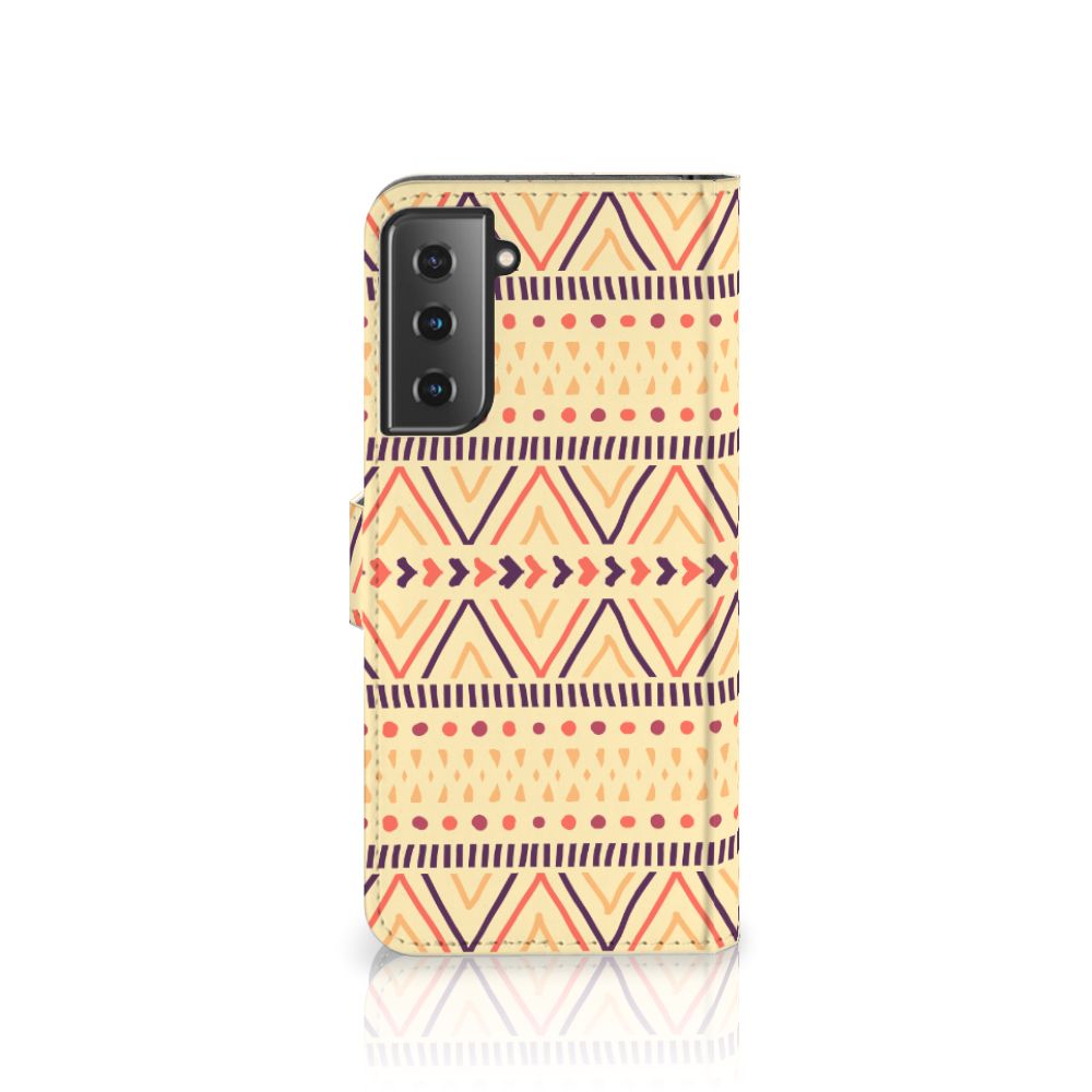 Samsung Galaxy S21 Plus Telefoon Hoesje Aztec Yellow