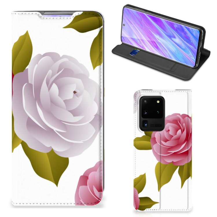 Samsung Galaxy S20 Ultra Smart Cover Roses - B2C Telecom