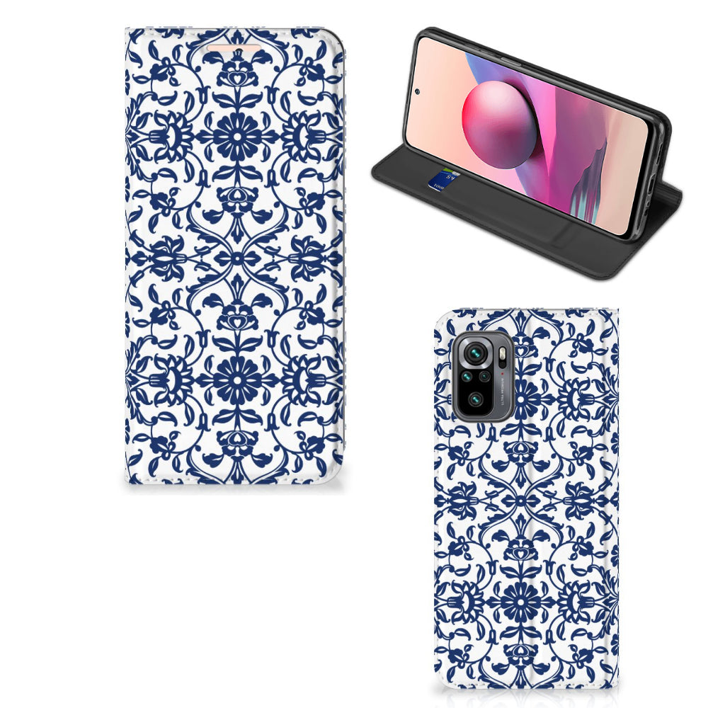 Xiaomi Redmi Note 10 4G | 10S | Poco M5s Smart Cover Flower Blue