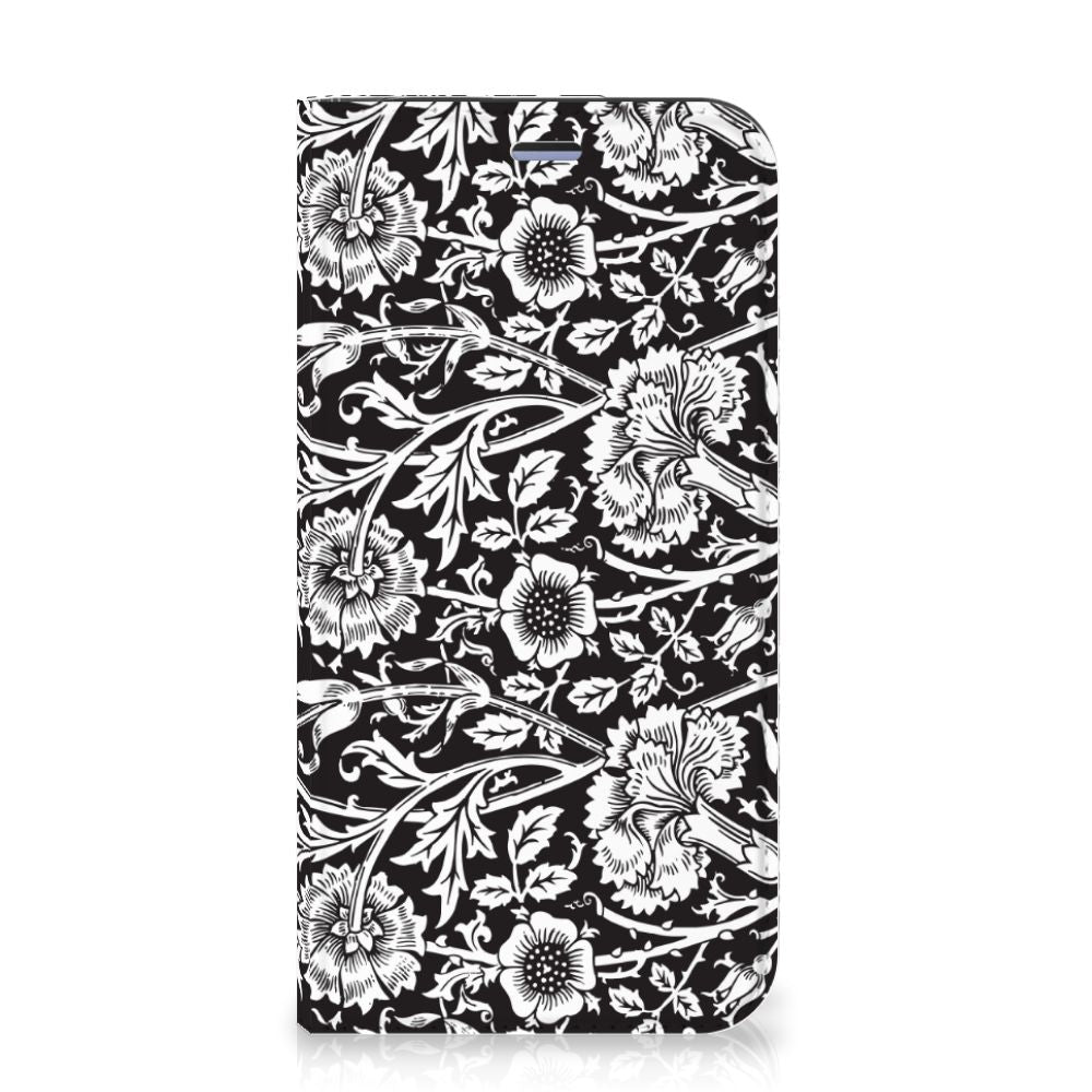 iPhone 12 Mini Smart Cover Black Flowers - B2C Telecom