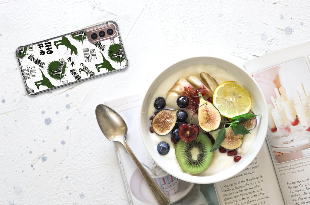 Case Anti-shock voor Samsung Galaxy S21 Plus Dinosaurus B2C Telecom