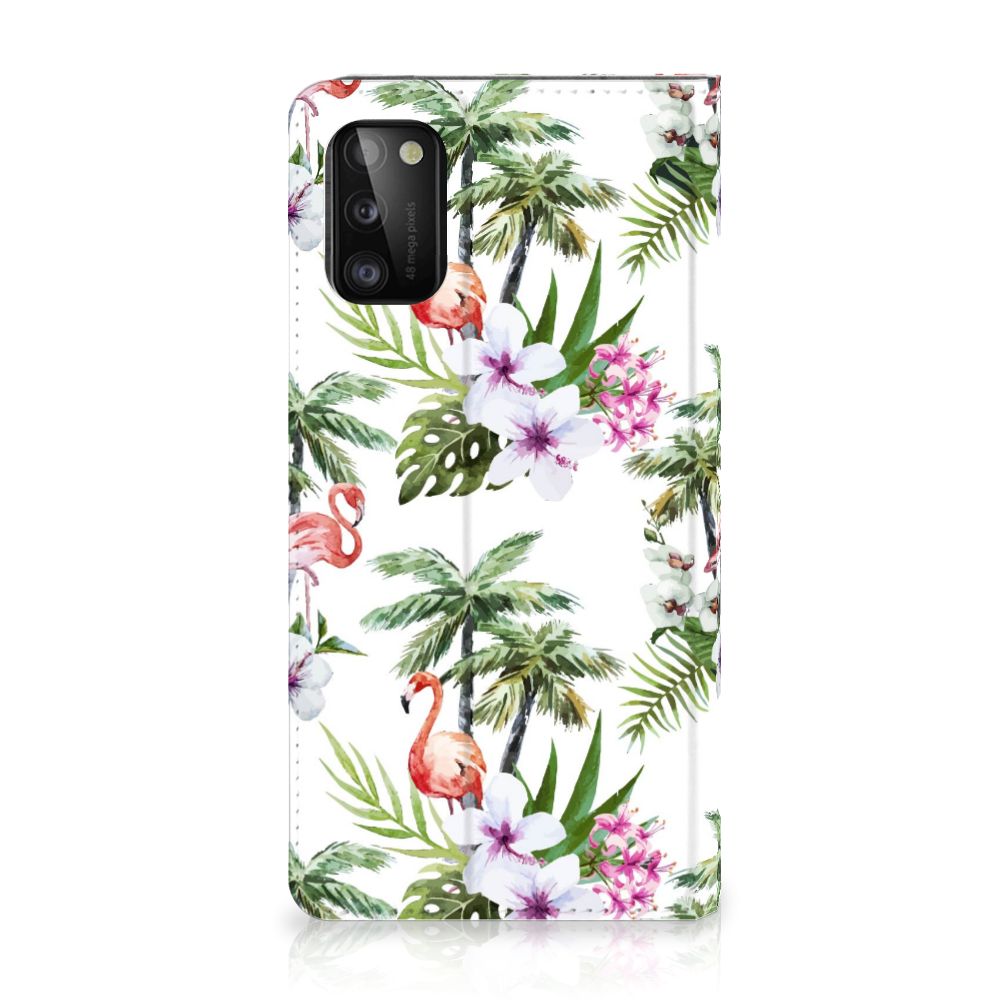 Samsung Galaxy A41 Hoesje maken Flamingo Palms - B2C Telecom