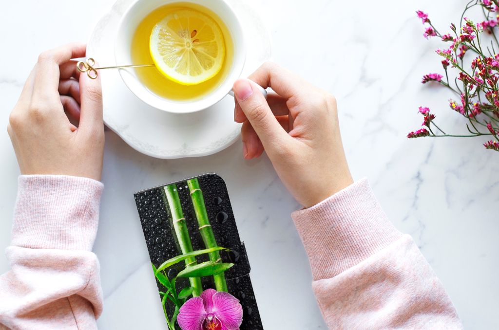 Motorola G8 Power Hoesje Orchidee