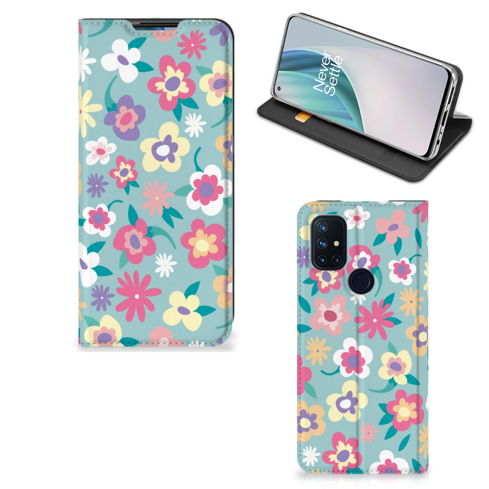 OnePlus Nord N10 5G Smart Cover Flower Power