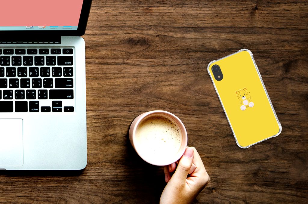 Apple iPhone Xr Stevig Bumper Hoesje Baby Leopard