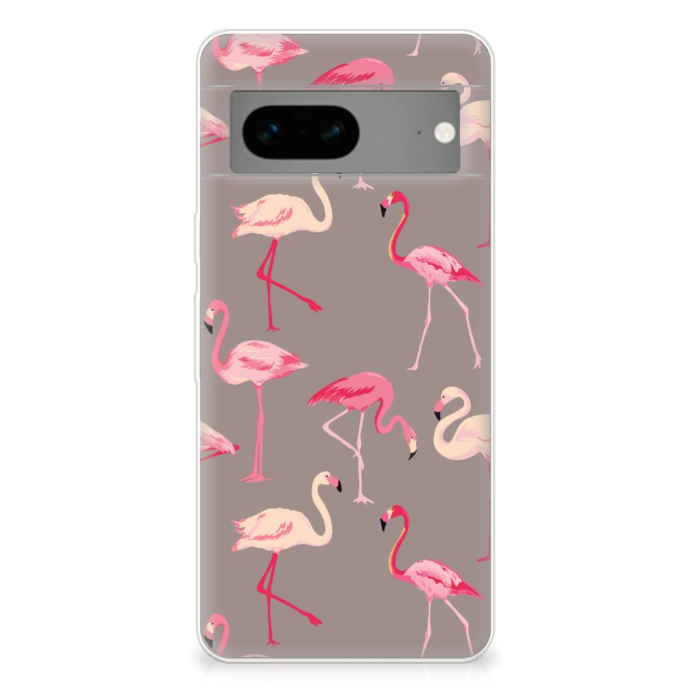 Google Pixel 7 TPU Hoesje Flamingo