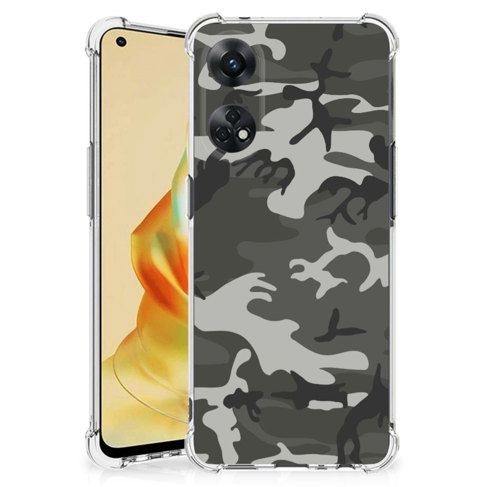OPPO Reno8 T 4G Doorzichtige Silicone Hoesje Army Light