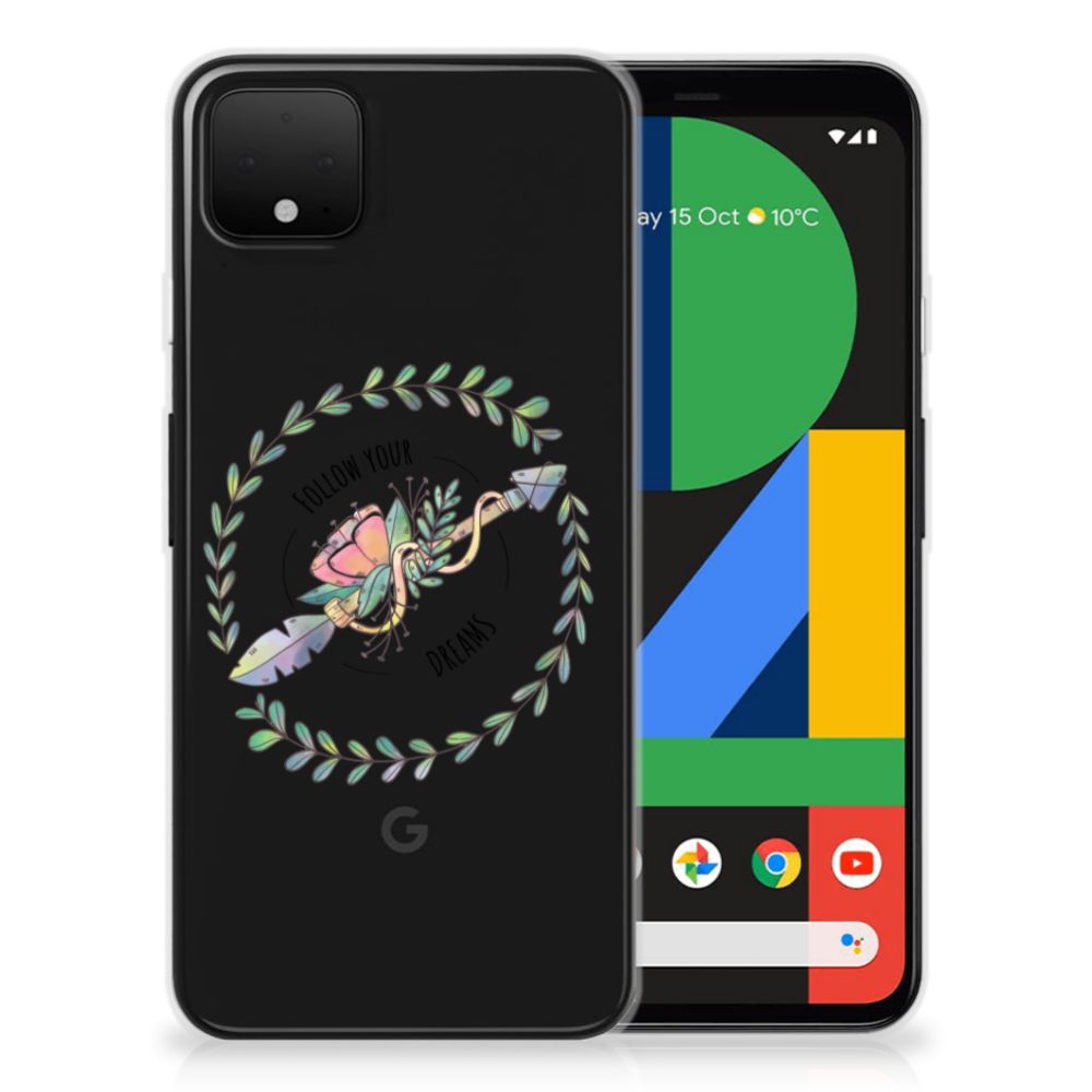 Google Pixel 4 XL Telefoonhoesje met Naam Boho Dreams