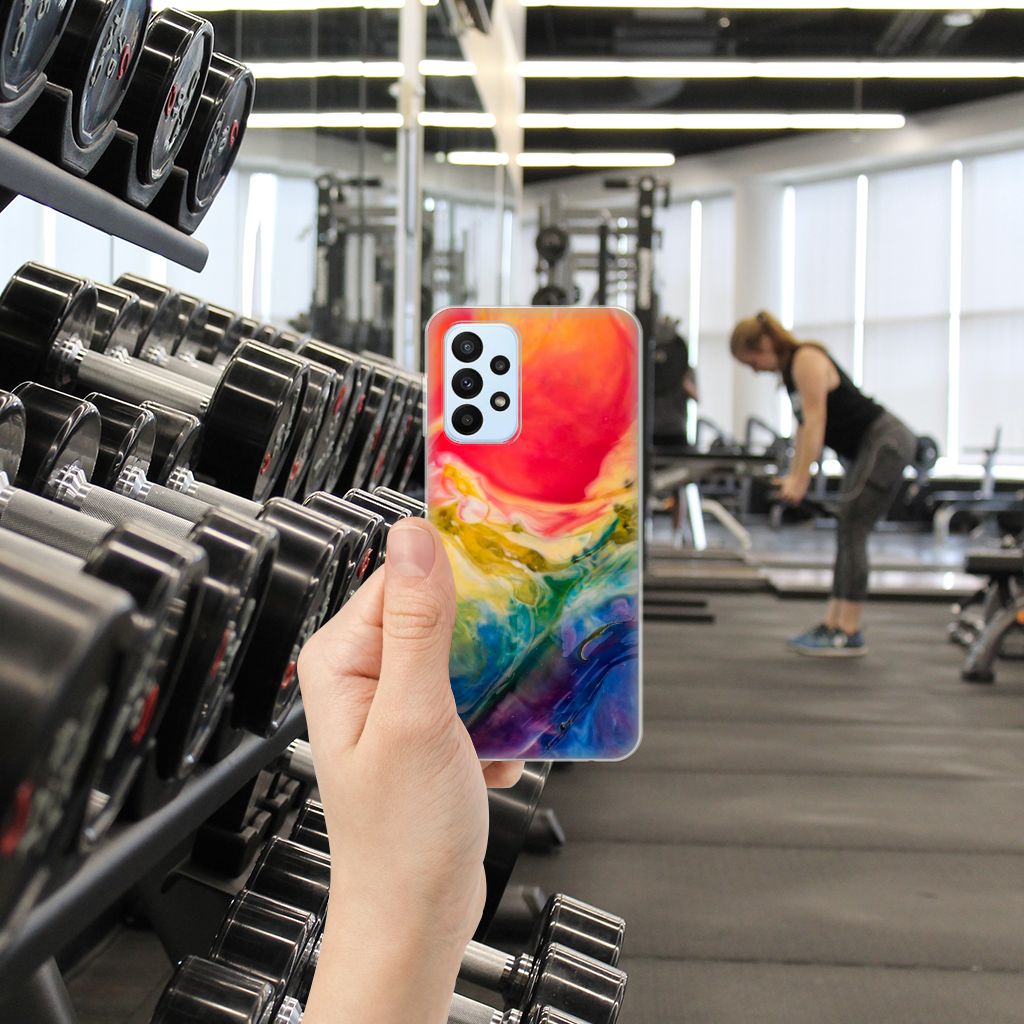 Hoesje maken Samsung Galaxy A23 Watercolor Dark B2C Telecom