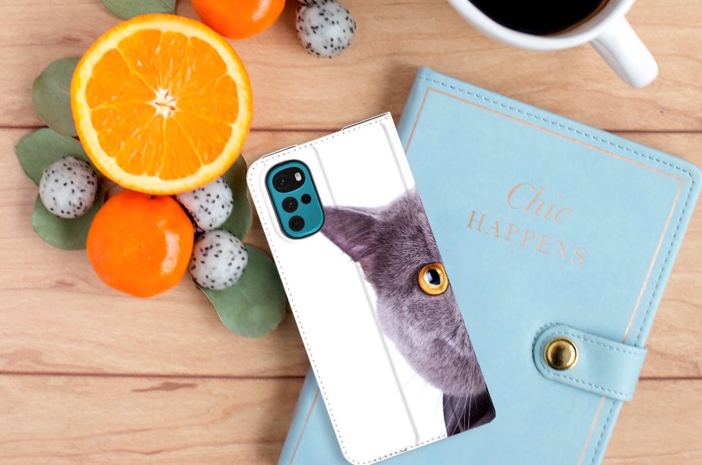 Motorola Moto G22 Hoesje maken Kat - B2C Telecom