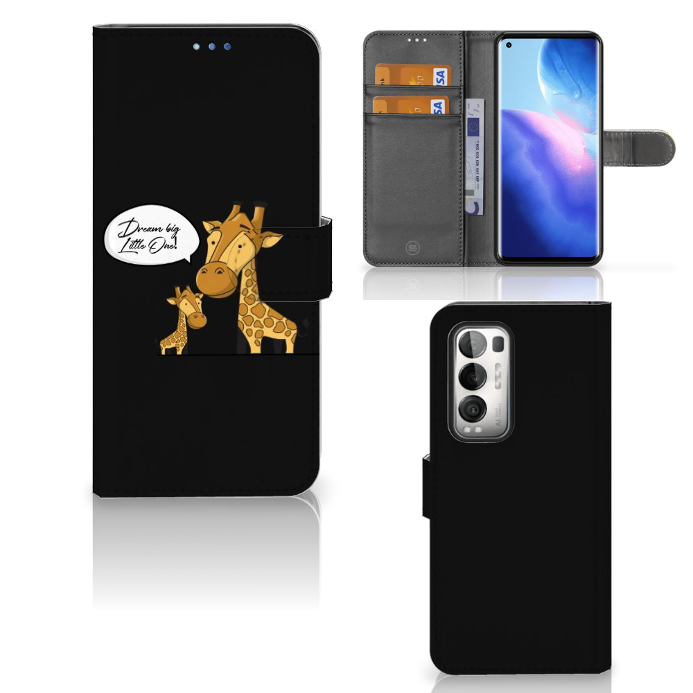 OPPO Find X3 Neo 5G Leuk Hoesje Giraffe