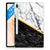 Samsung Galaxy Tab S7FE Tablet Back Cover Marmer Wit Zwart - Origineel Cadeau Man - B2C Telecom