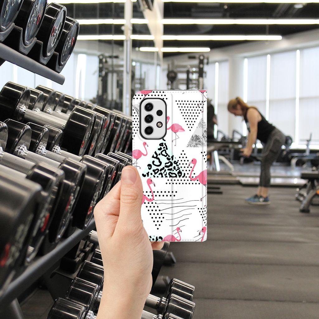 Samsung Galaxy A23 Hoesje maken Flamingo Triangle - B2C Telecom