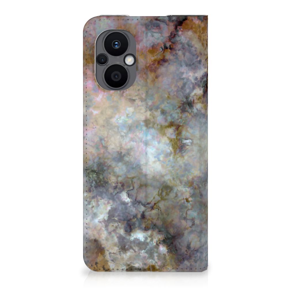 OPPO Reno8 Lite Standcase Marmer Grijs - B2C Telecom