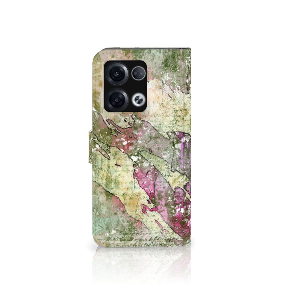 Hoesje OPPO Reno8 Pro Letter Painting