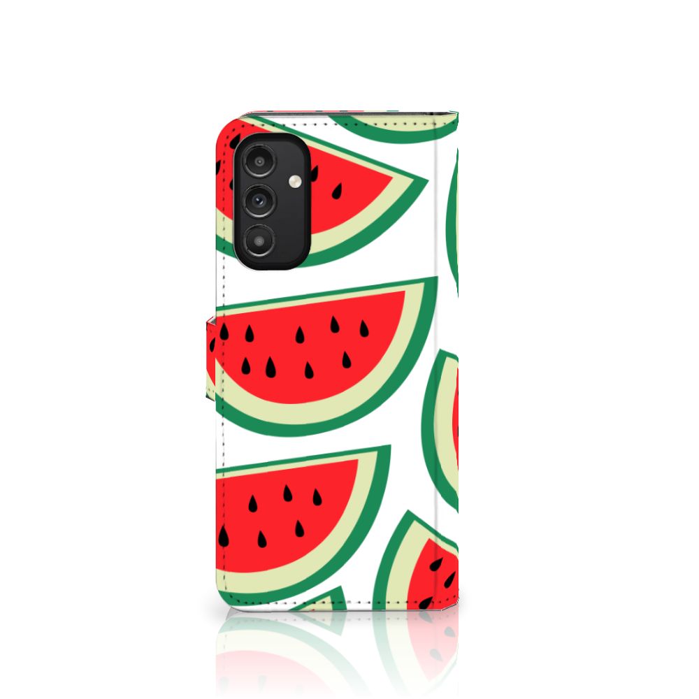 Samsung Galaxy A14 4G Book Cover Watermelons with vibrant watermelon design, ideal for summer use.