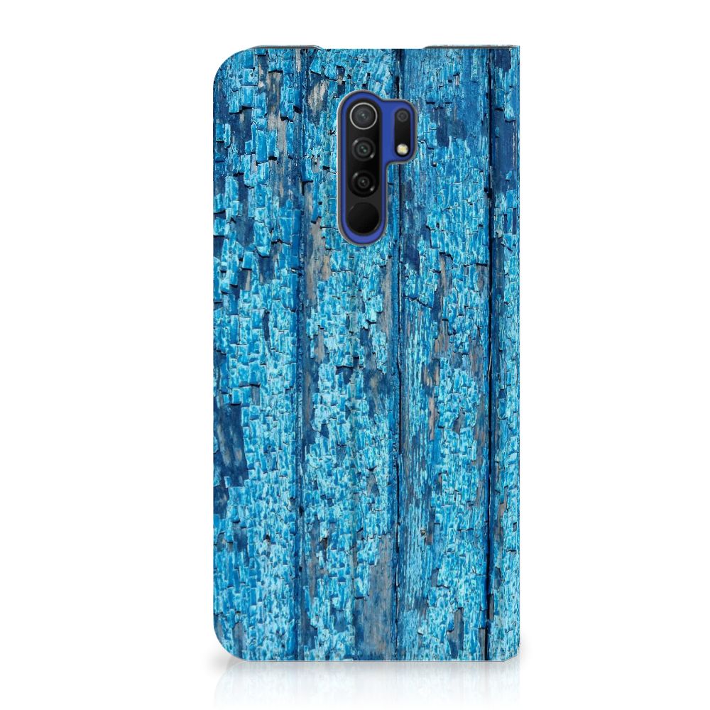 Xiaomi Redmi 9 Book Wallet Case Wood Blue - B2C Telecom
