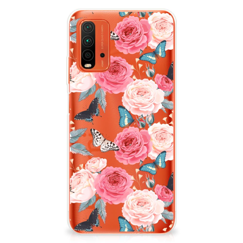 Xiaomi Poco M3 TPU Case Butterfly Roses