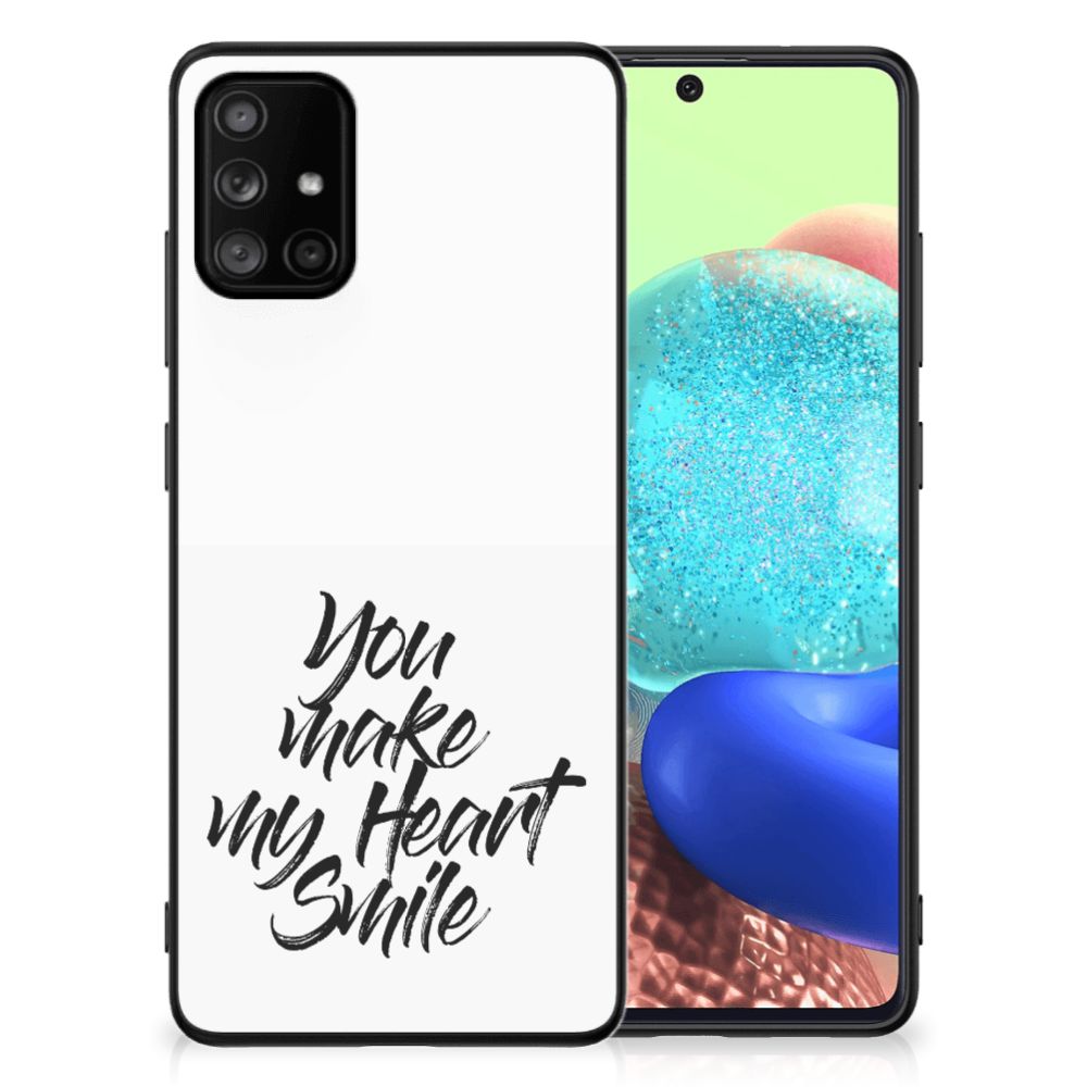 Samsung Galaxy A71 Telefoon Hoesje met tekst Heart Smile