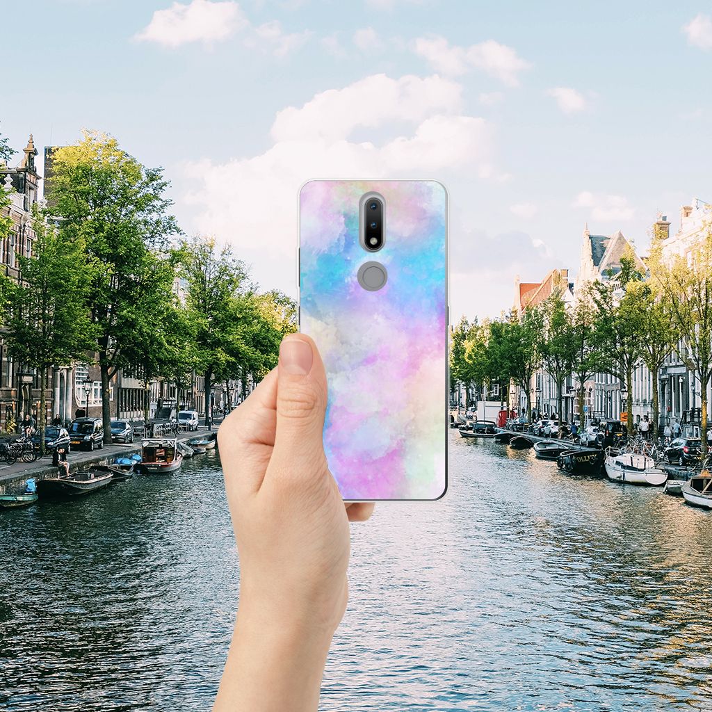 Hoesje maken Nokia 2.4 Watercolor Light