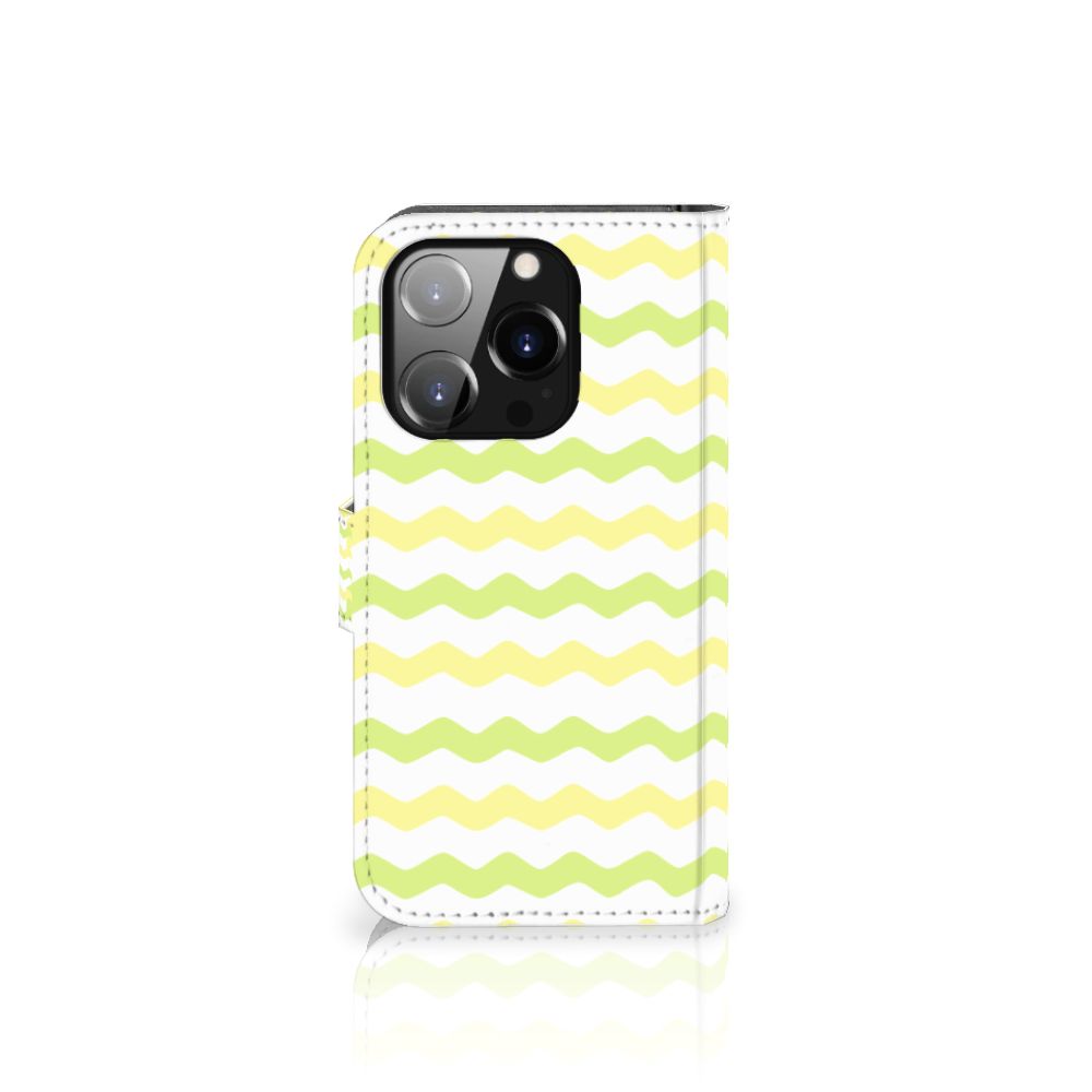 iPhone 14 Pro Telefoon Hoesje Waves Yellow