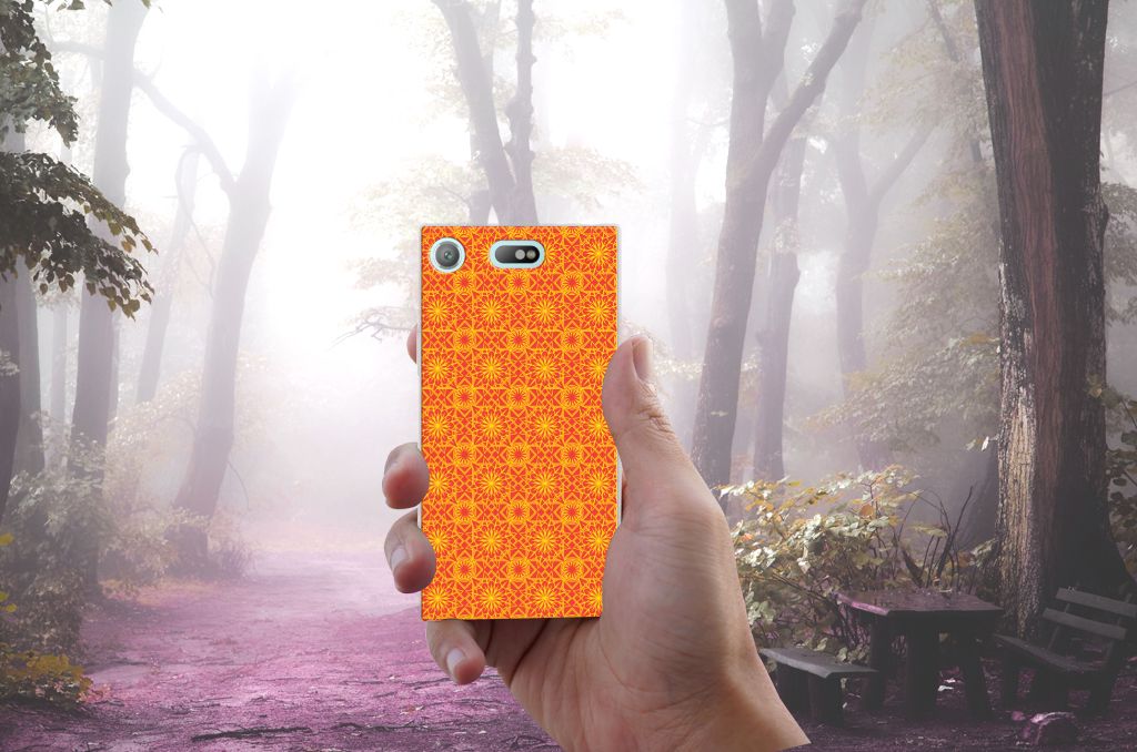 Sony Xperia XZ1 Compact TPU bumper Batik Oranje