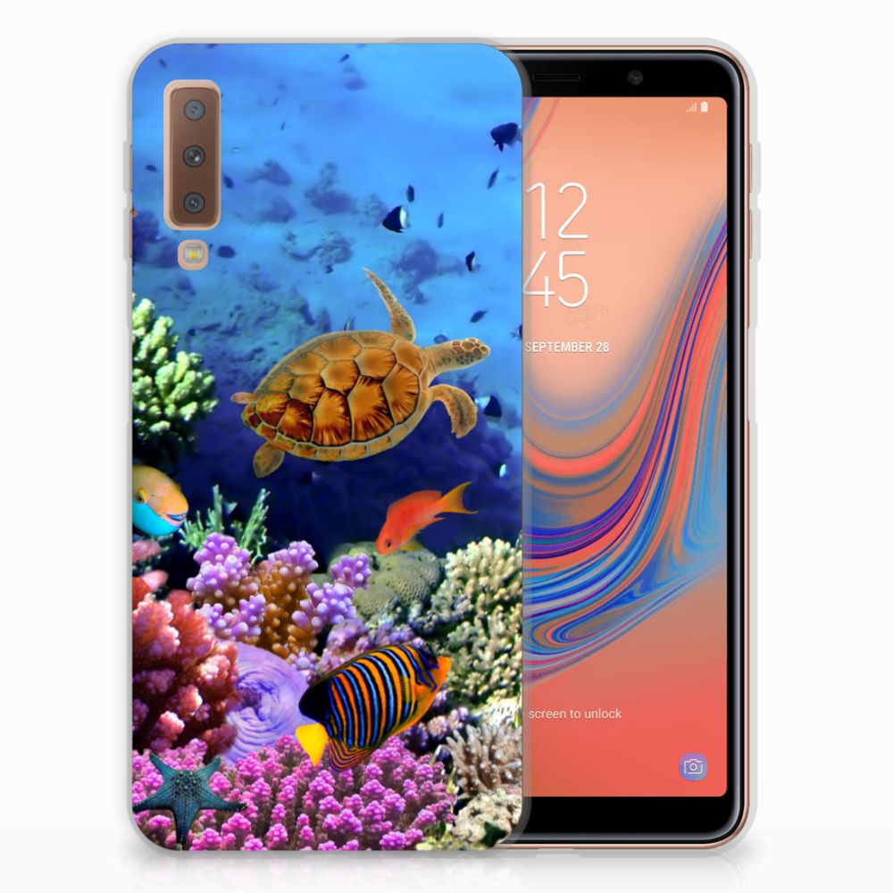 Samsung Galaxy A7 (2018) TPU Hoesje Vissen