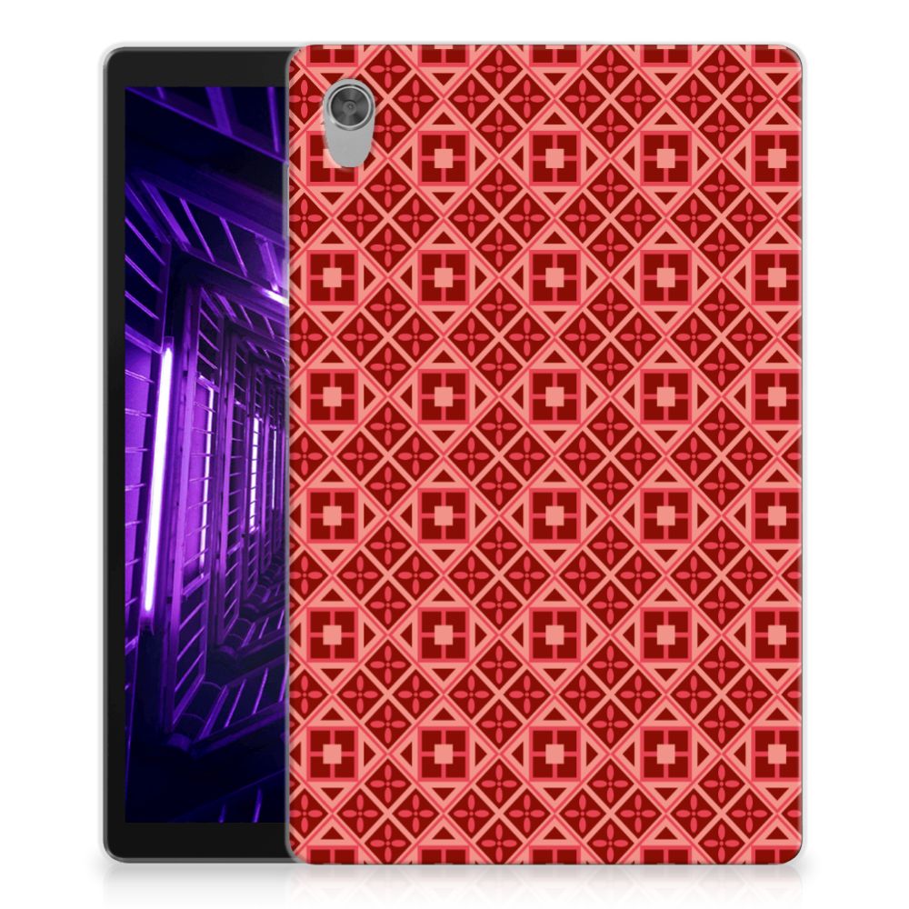 Lenovo Tab M10 HD (2de generatie) Hippe Hoes Batik Rood - B2C Telecom