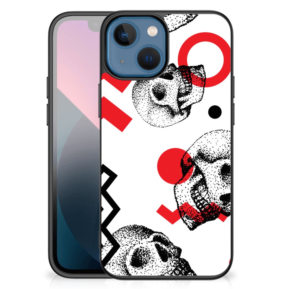 Telefoonhoesje Apple iPhone 13 mini Skull Red B2C Telecom