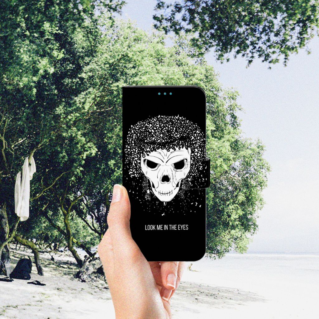 Telefoonhoesje met Naam Samsung Galaxy A73 5G Skull Hair