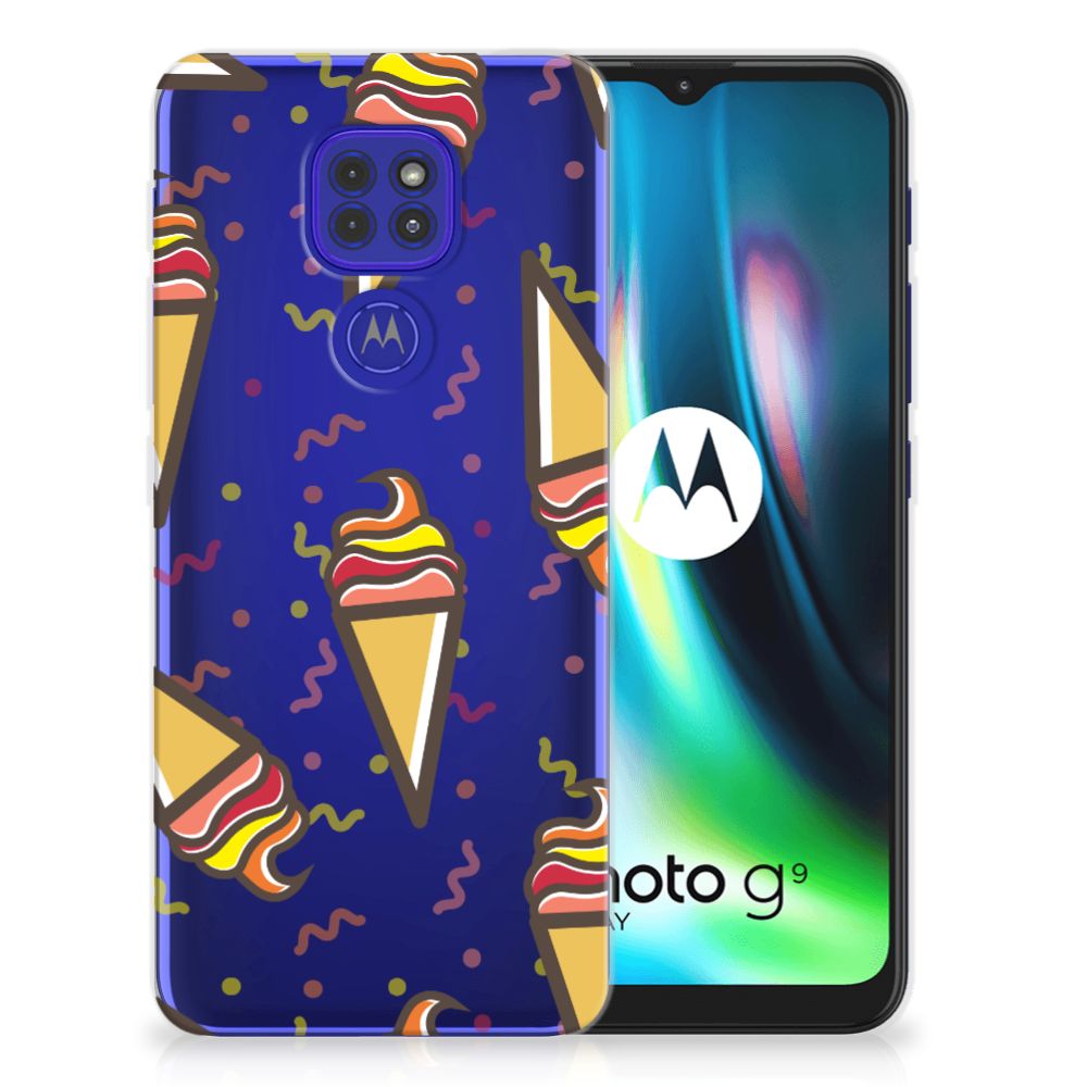 Motorola Moto G9 Play | E7 Plus Siliconen Case Icecream B2C Telecom