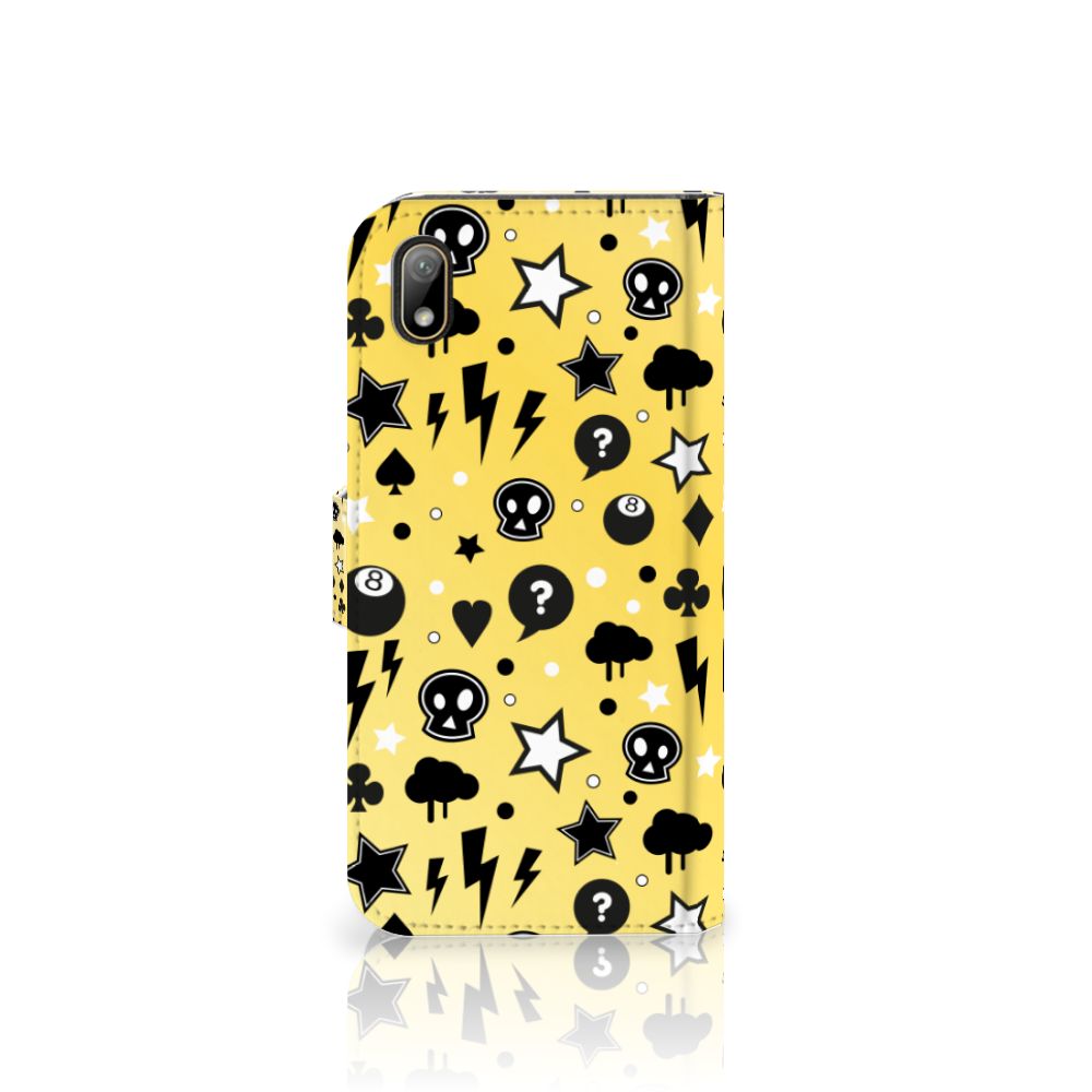 Telefoonhoesje met Naam Huawei Y5 (2019) Punk Geel