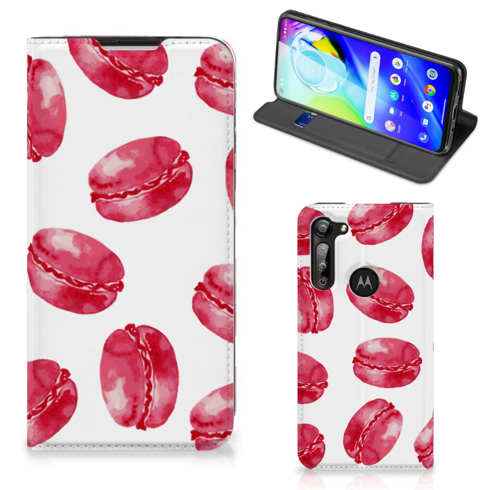 Motorola Moto G8 Power Flip Style Cover Pink Macarons - B2C Telecom