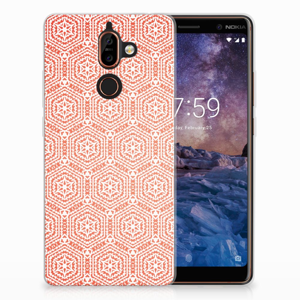 Nokia 7 Plus TPU bumper Pattern Orange