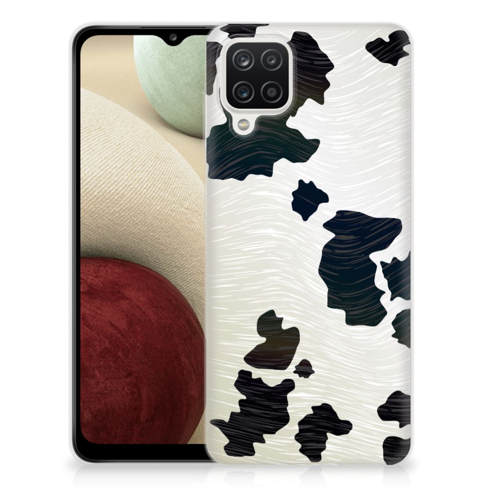 Samsung Galaxy A12 TPU Hoesje Koeienvlekken