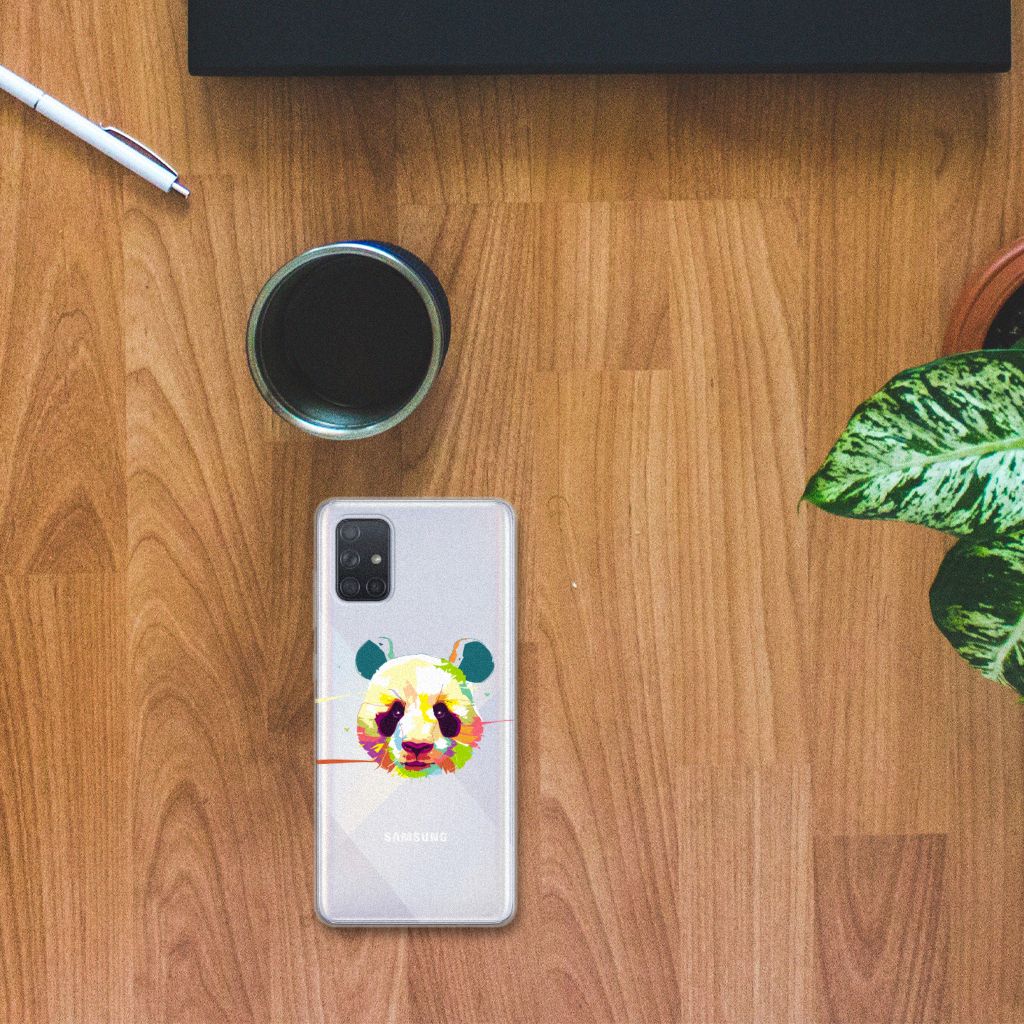 Samsung Galaxy A71 Telefoonhoesje met Naam Panda Color