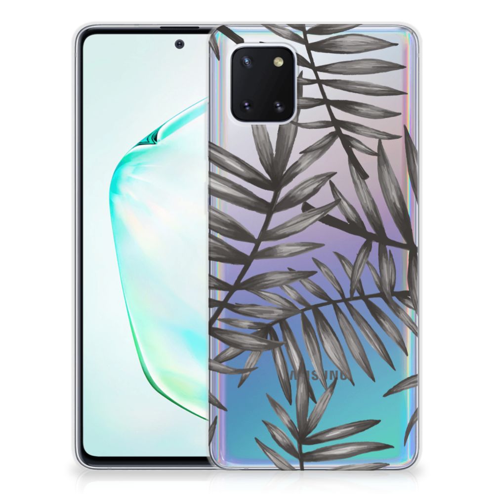 Samsung Galaxy Note 10 Lite TPU Case Leaves Grey