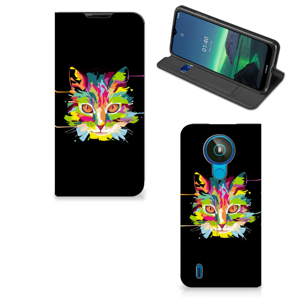 Nokia 1.4 Magnet Case Cat Color