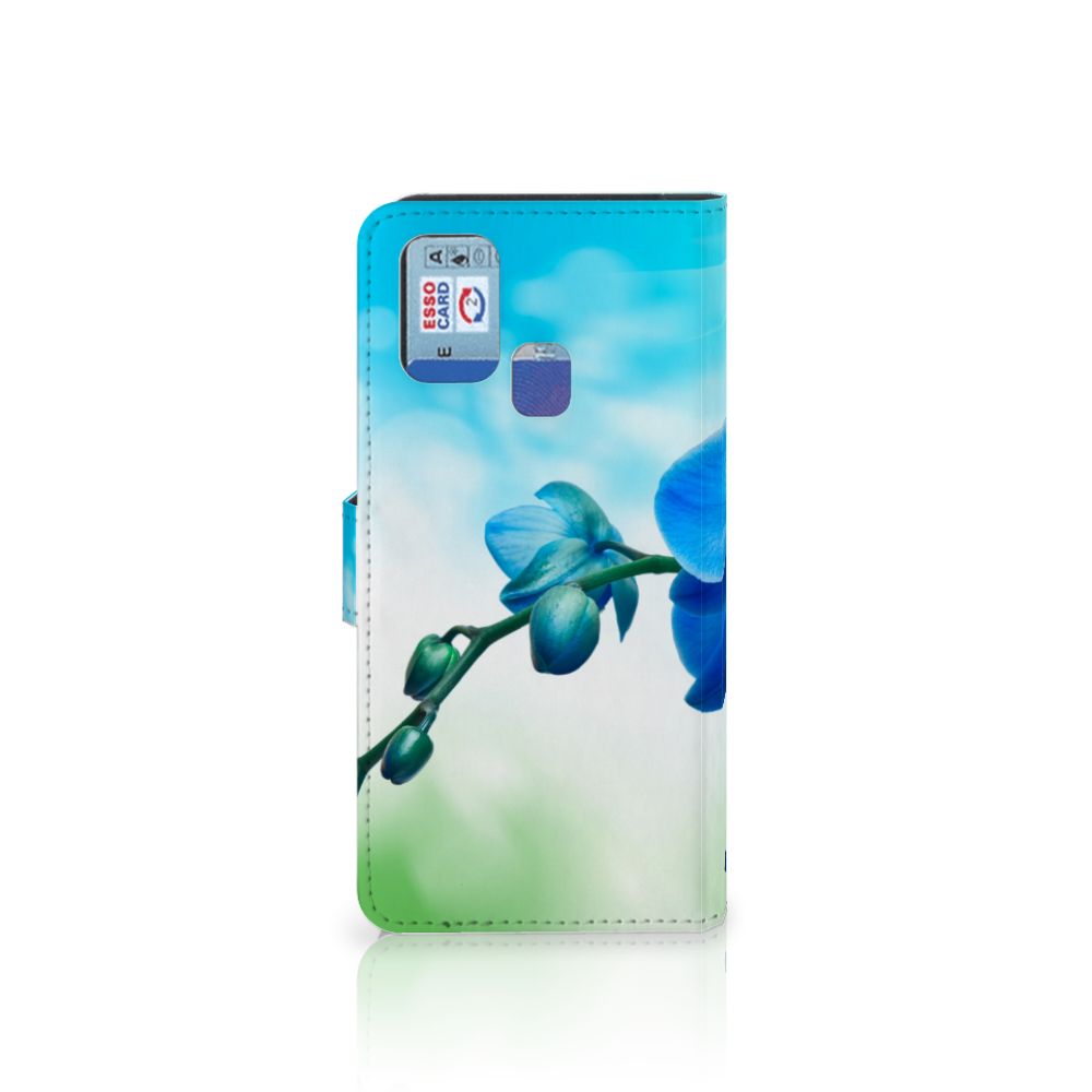 Samsung Galaxy M31 Hoesje Orchidee Blauw - Cadeau voor je Moeder