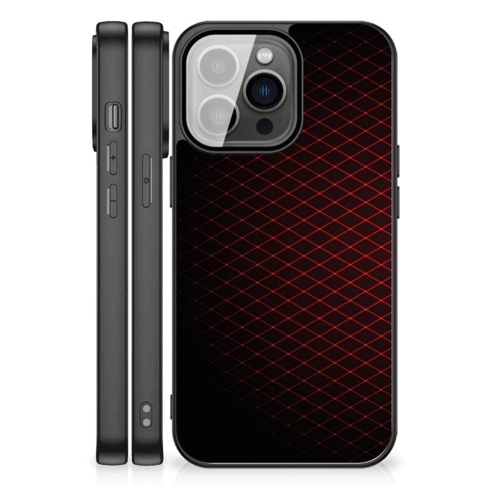 iPhone 13 Pro Max Back Case Geruit Rood B2C Telecom