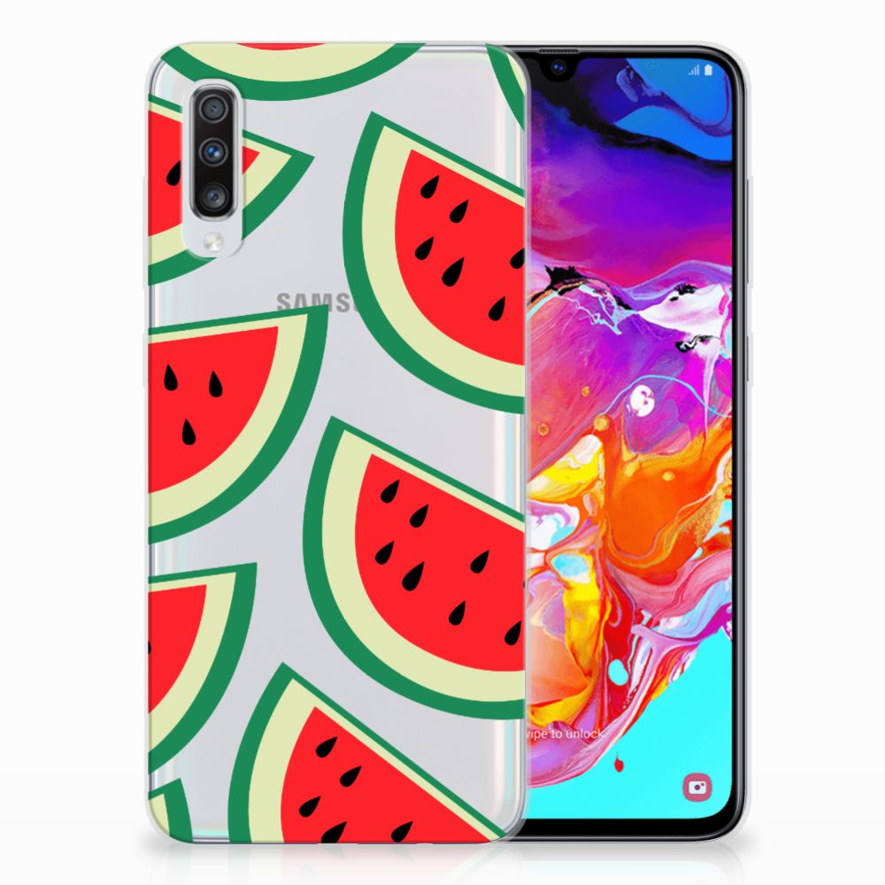 Samsung Galaxy A70 Siliconen Case Watermelons