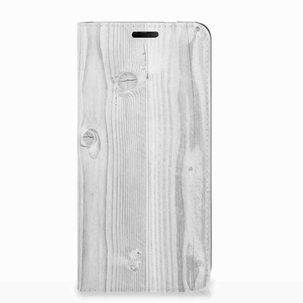 Nokia 7.1 (2018) Book Wallet Case White Wood