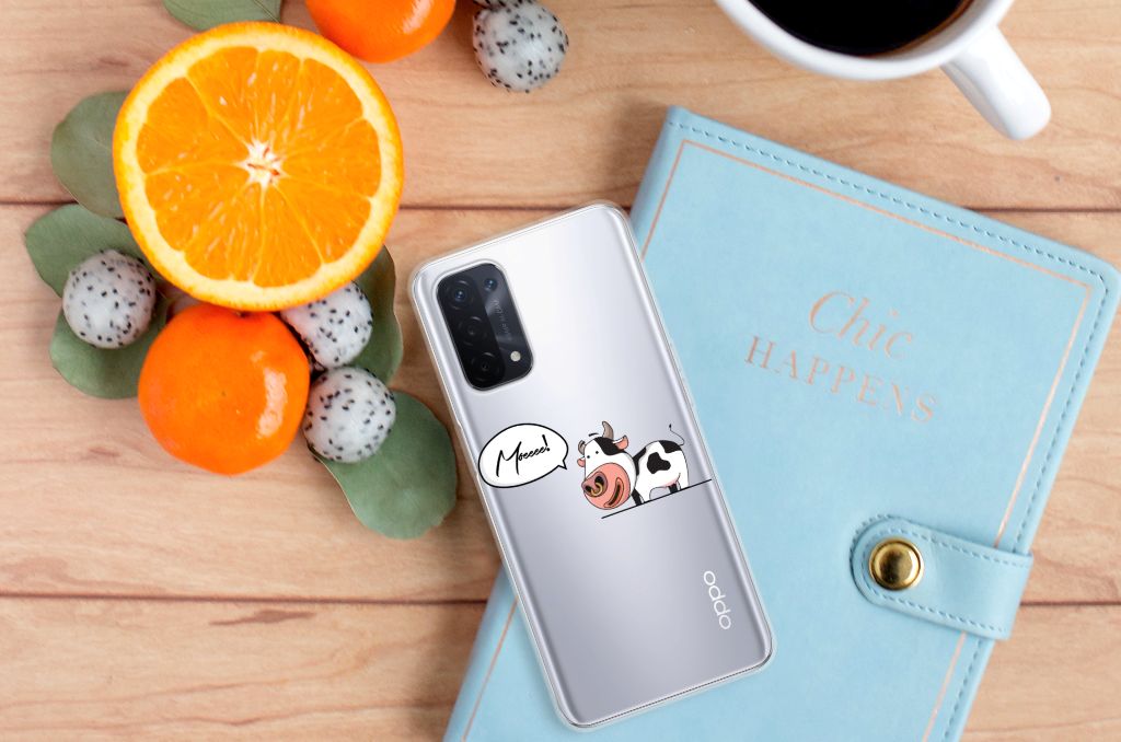 OPPO A93 5G Telefoonhoesje met Naam Cow B2C Telecom