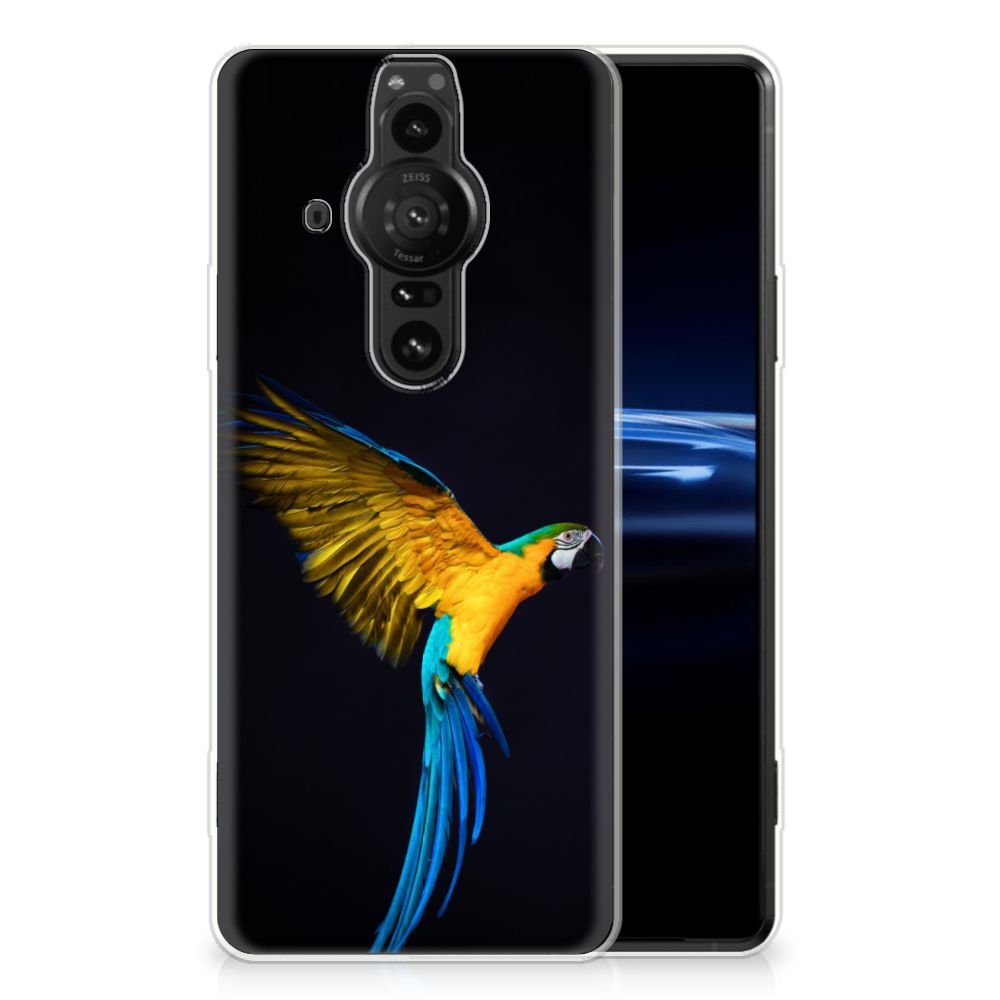 Sony Xperia Pro-I TPU Hoesje Papegaai