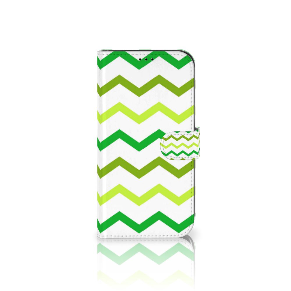 iPhone 13 Pro Max Telefoon Hoesje Zigzag Groen
