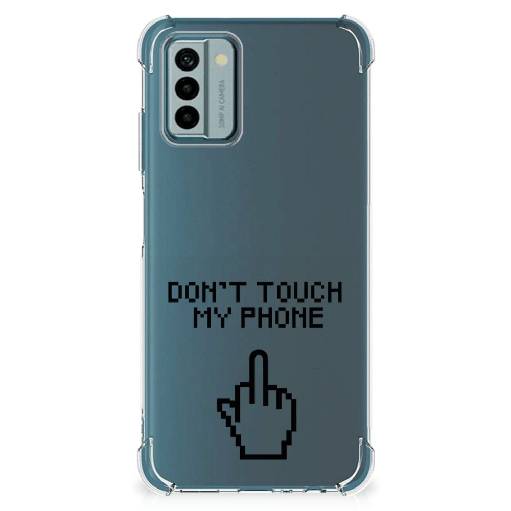 Nokia G22 Anti Shock Case Finger Don't Touch My Phone