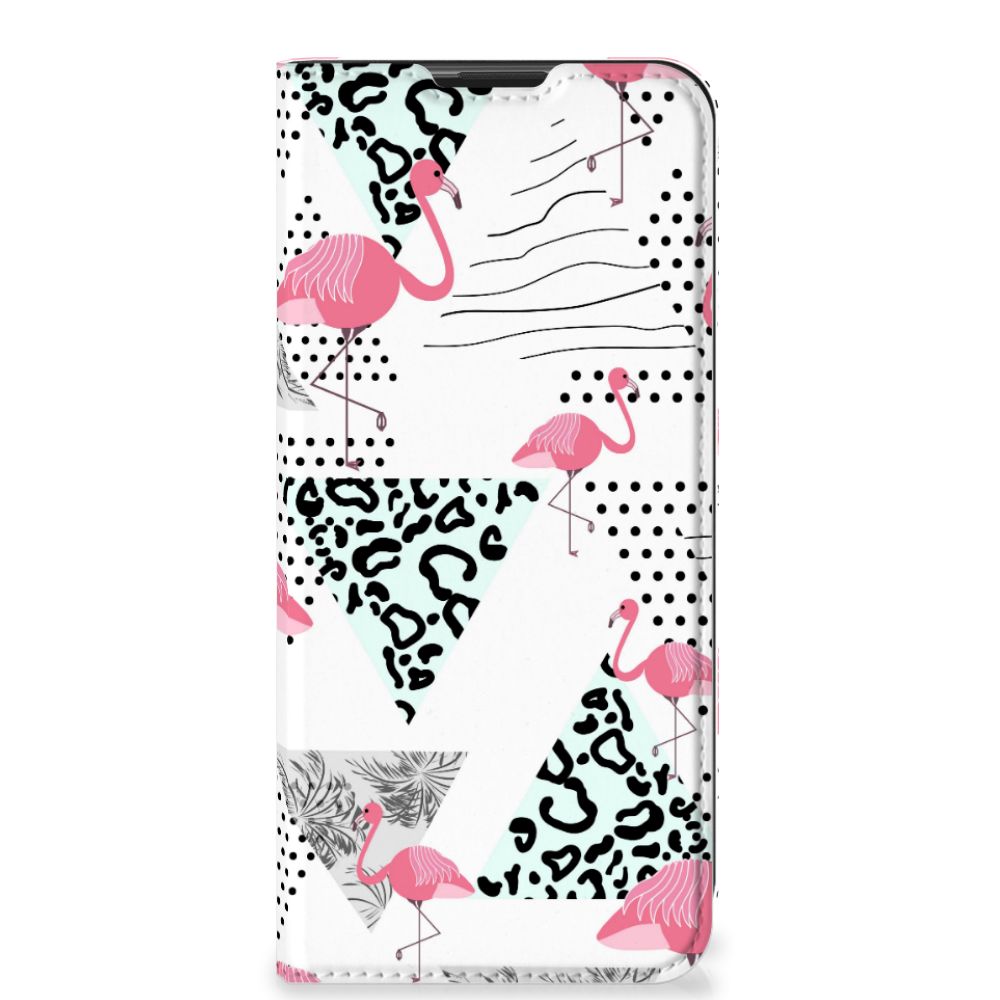 Motorola Moto G9 Play Hoesje maken Flamingo Triangle - B2C Telecom